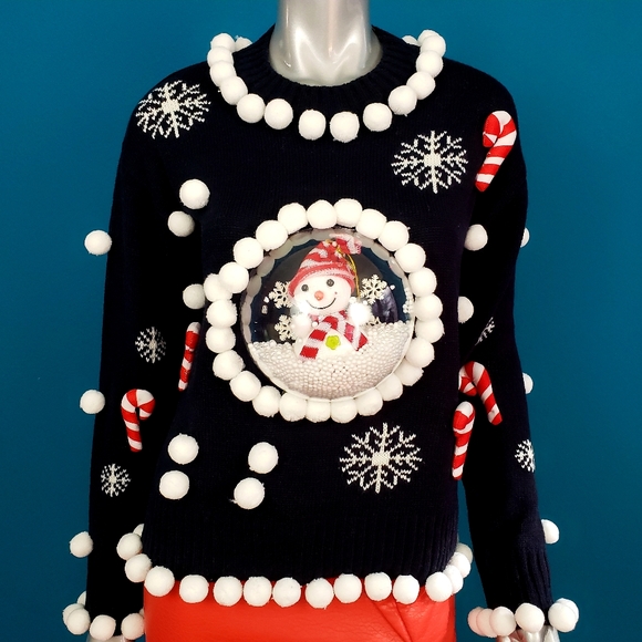 Boy Snowman Sweater With a Pompom main image 1